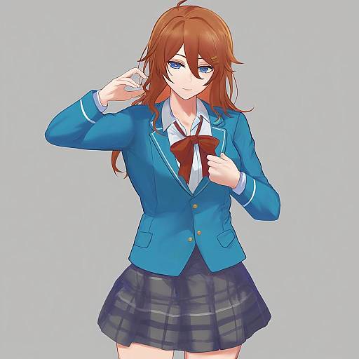 Illustration of Anzu (ensemble stars!), ensemble stars! in the style of Loooyd