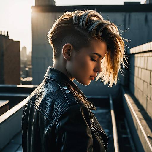 Textured Undercut Fashion Editorial