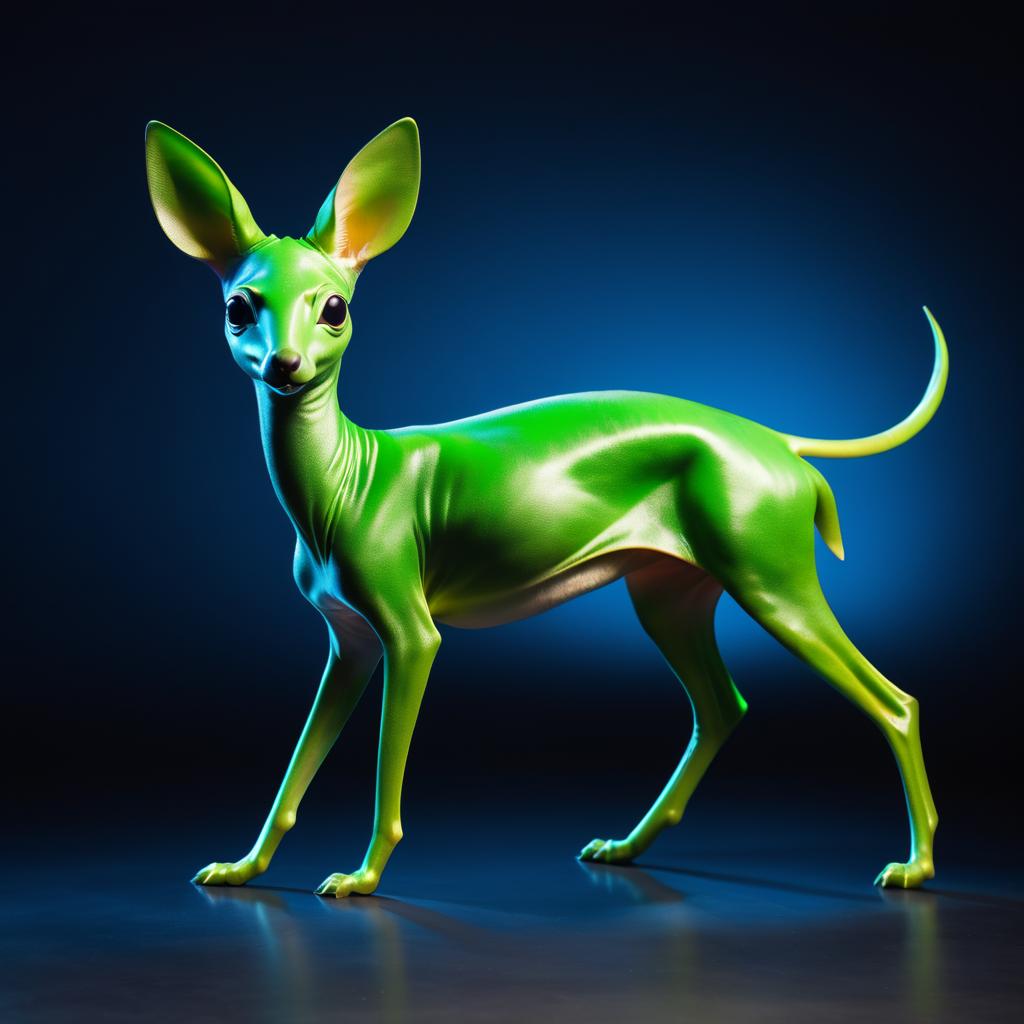 Alien Kangaroo: A Unique Studio Portrait