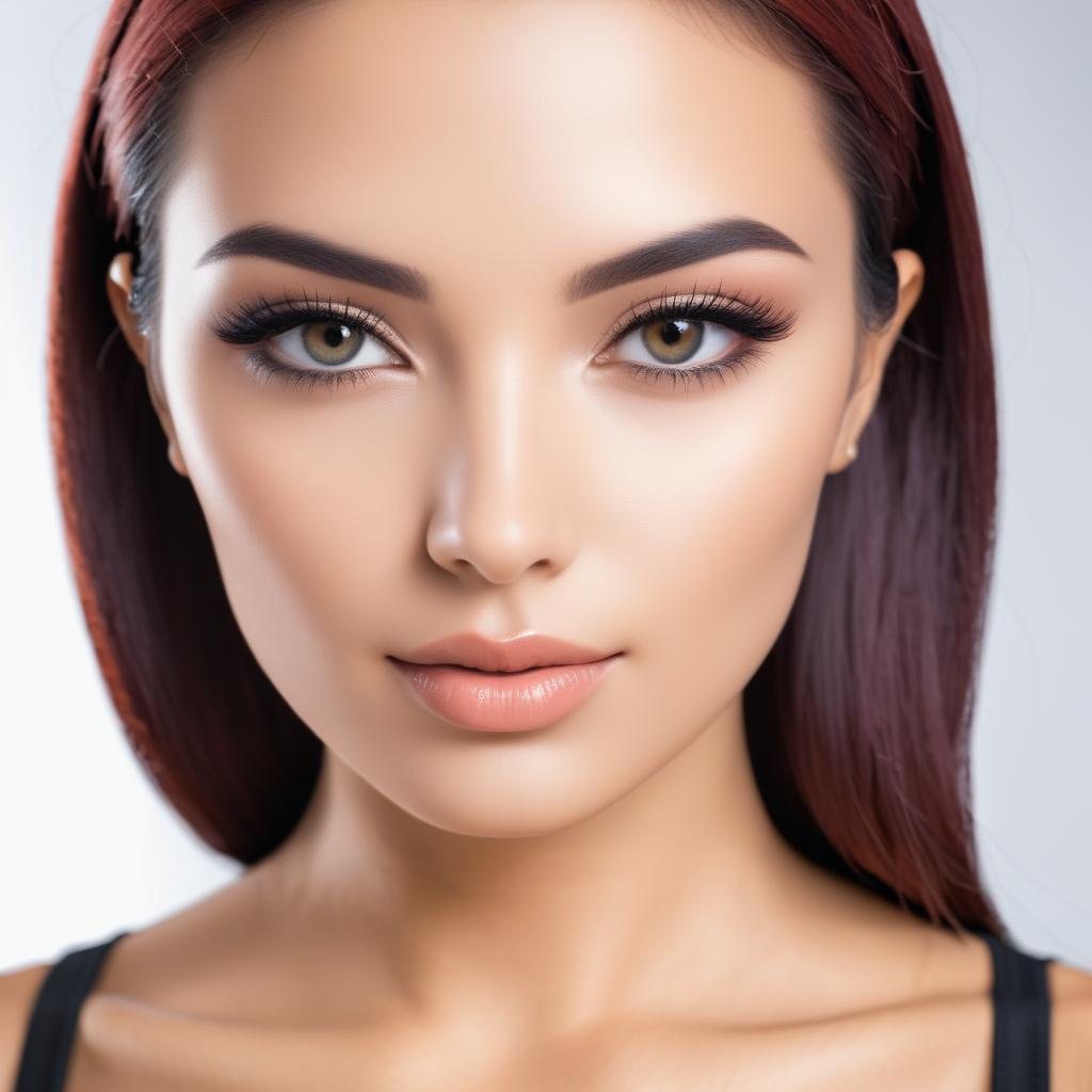 Striking Close-Up of Woman with Bold Eyeliner