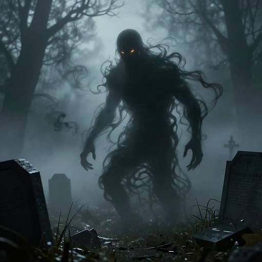 Abstract Humanoid Shadow Monster