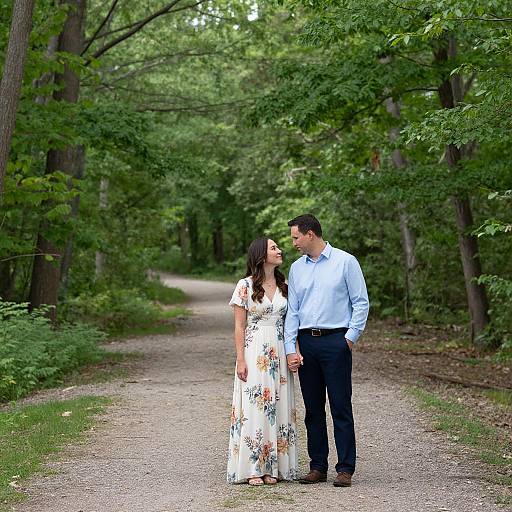 Traverse City Woodland Engagement Session