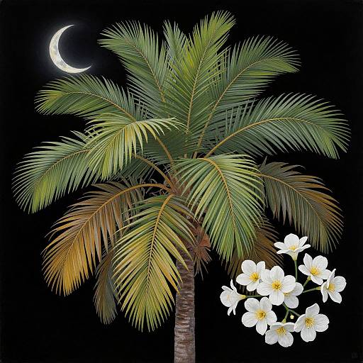 Henri Rousseau Inspired Palm Tree