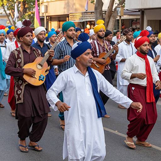 Vibrant Cultural Festival Dance Scene