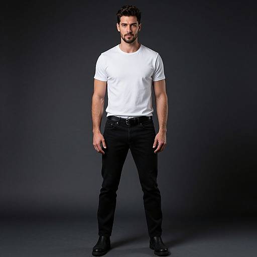 Confident Man in Casual Attire