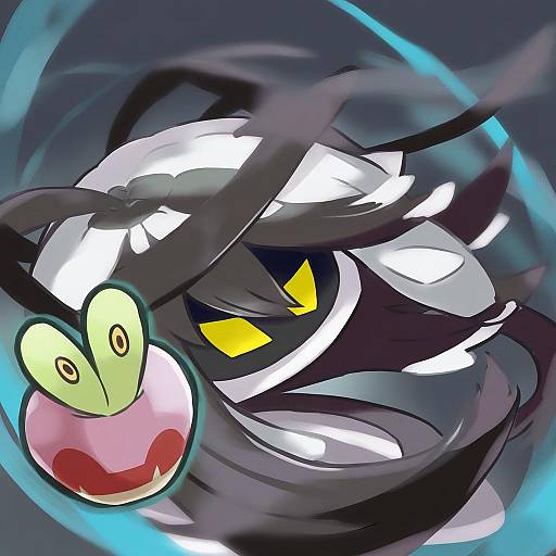 Illustration of Applin, pokemon in the style of Yamaguchi yuu