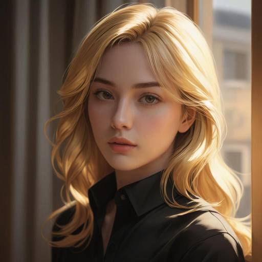 Blonde Woman Portrait in Natural Light