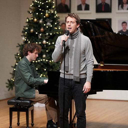 Christmas Duet on Stage Performance