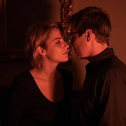 Romantic Glow: Intimate Evening Portrait