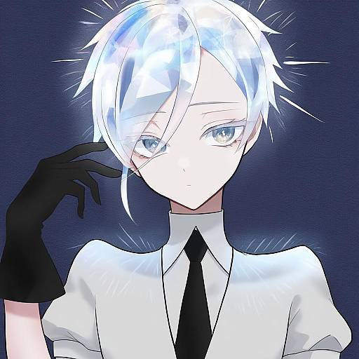Illustration of Antarcticite, houseki no kuni in the style of Toshizou (0714)
