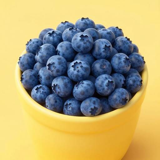 Person in Yellow with Blueberry Hat