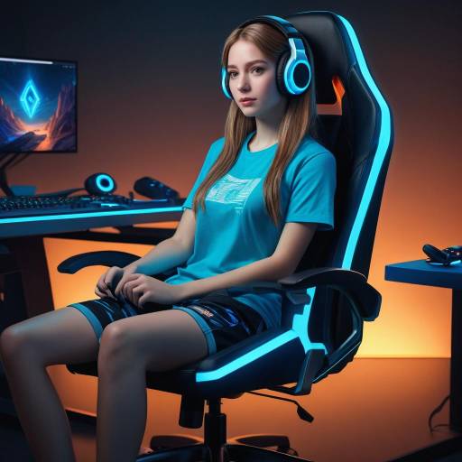 Digital Portrait of a Gamer Girl