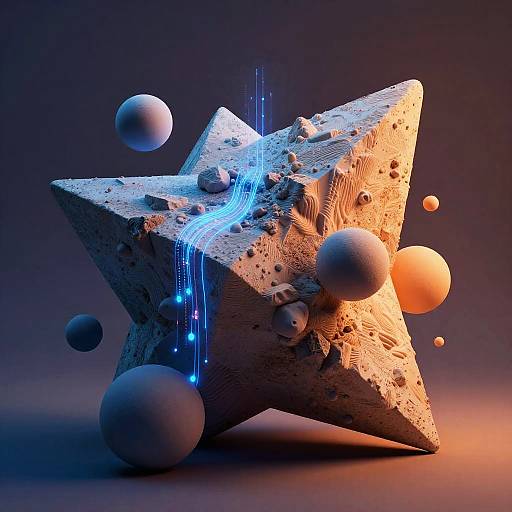 Abstract AI Creativity Visualization