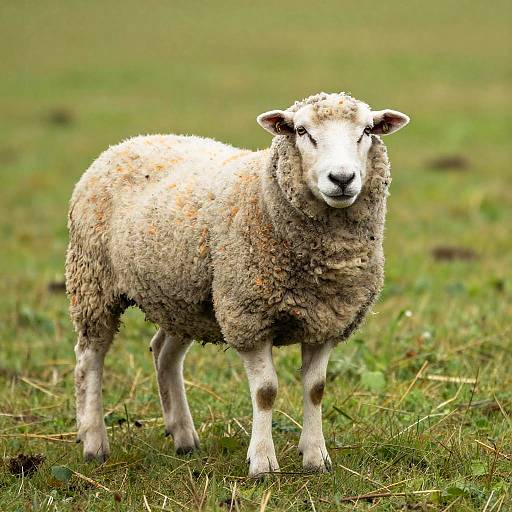 Realistic Full-Body Sheep Portrait