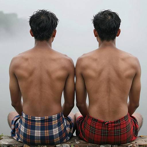 Serene Connection Between Two Men