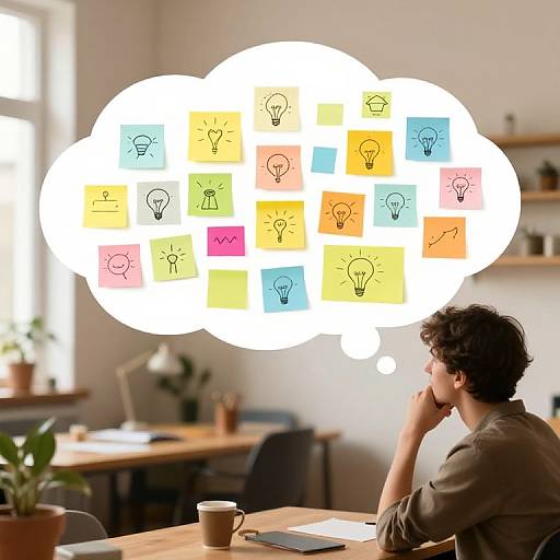 Brainstorming Cloud with Creative Ideas