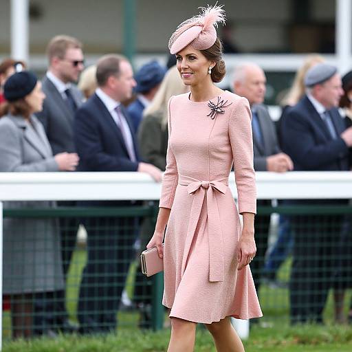 Elegant Woman at Ascot Racecourse