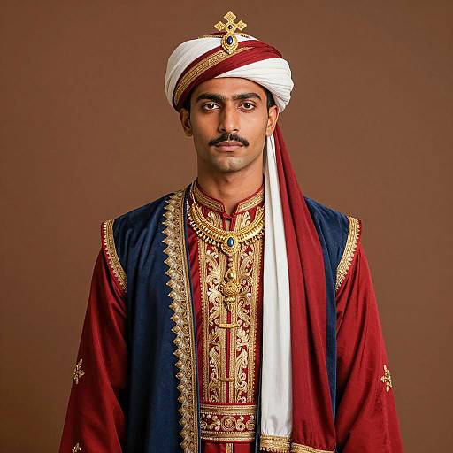 Regal Prince of Persia Portrait Costume