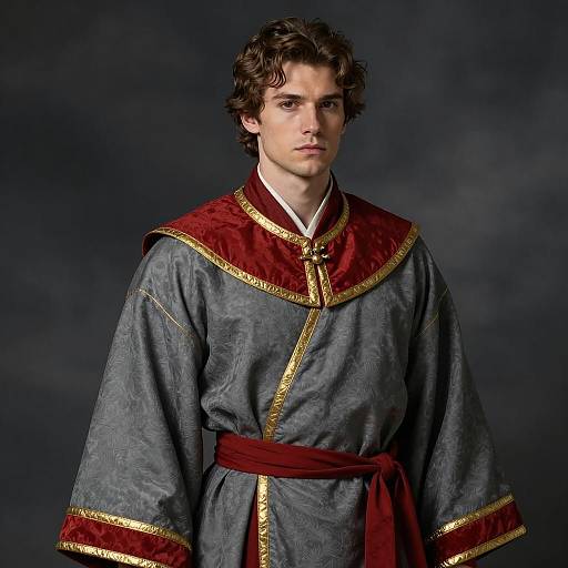 Young Man in Medieval Official Robes
