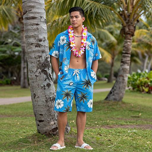 Hawaiian Party Costume Male