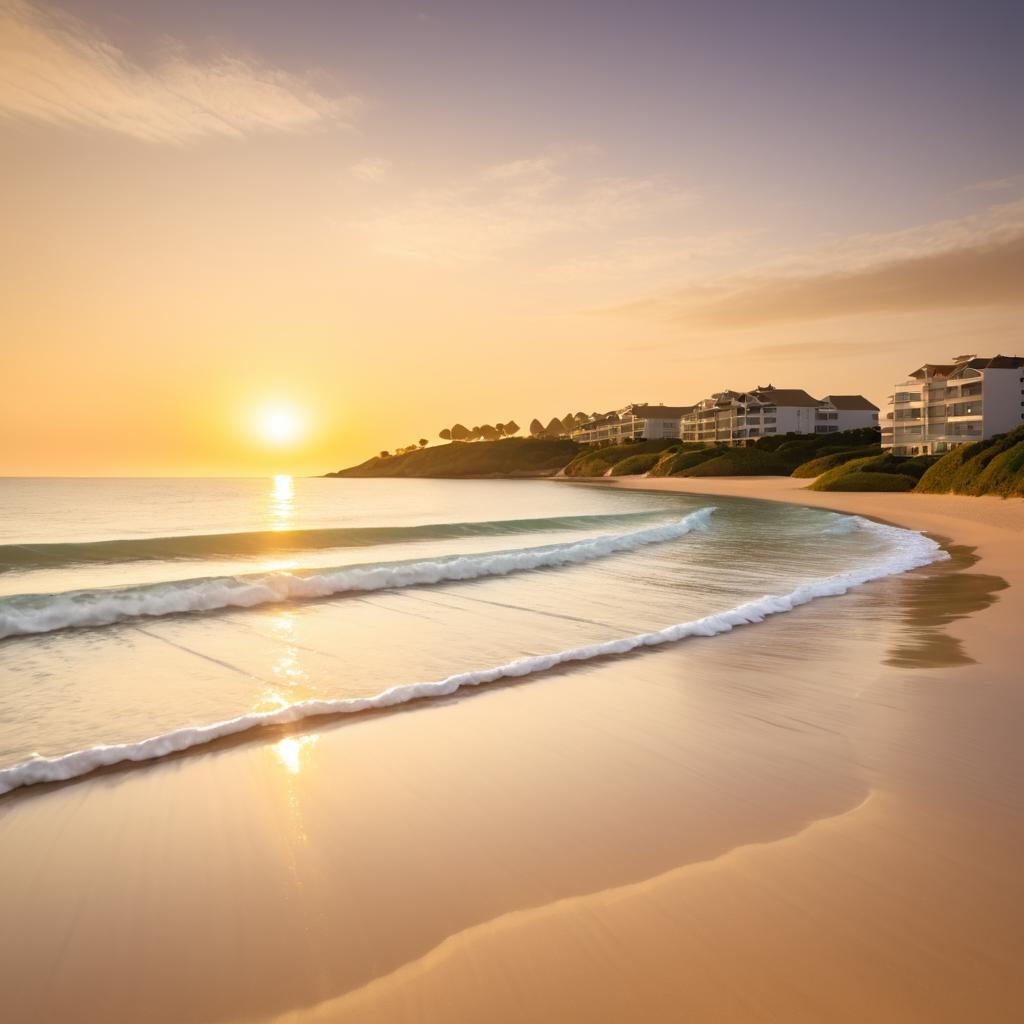 Serene Beach at Sunset Bliss