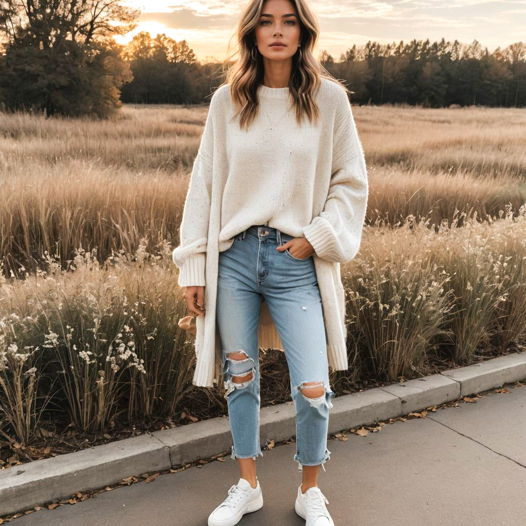 Casual Chic Outfit Inspiration in Nature