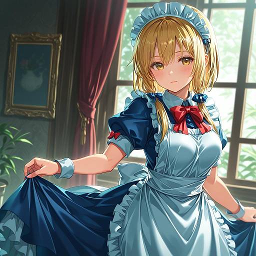 Illustration of Mugetsu (touhou), touhou in the style of Michairu