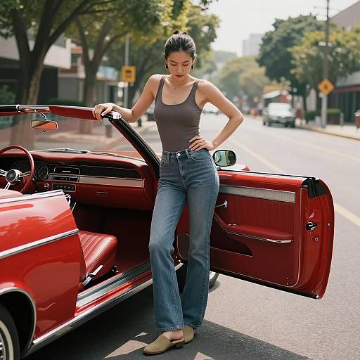 Cinematic Vintage Car Lifestyle Photography