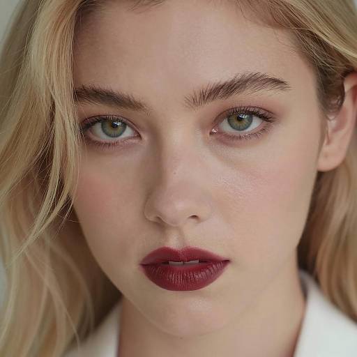 Striking Portrait of a Woman with Green Eyes