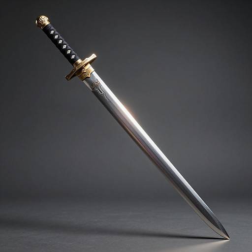 Futuristic Samurai Sword with Cinematic Detail