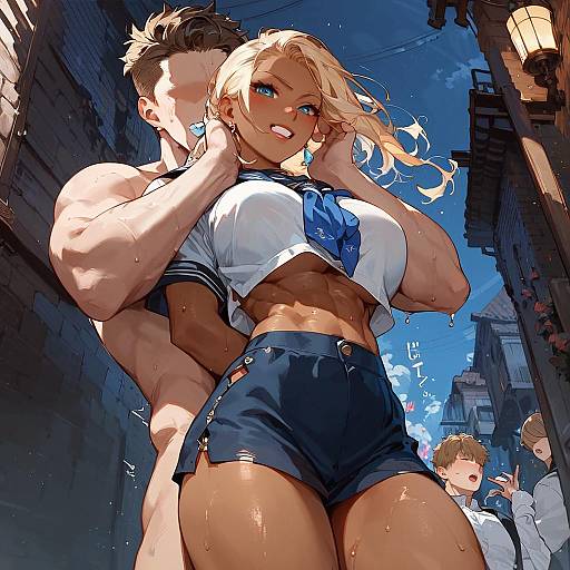 Aesthetic Anime Showdown in the Night