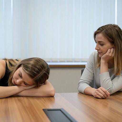 Quiet Moment at Conference Table