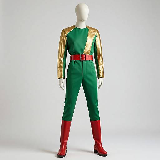 Elegant Mannequin in Vibrant Fashion