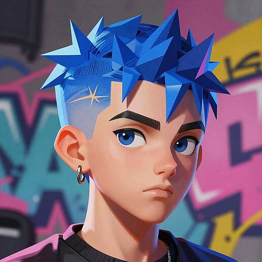 Skibidi Haircut Digital Art