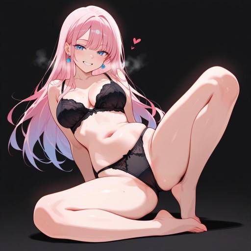 Mystifying Soul with Pink Hair and Jewelry Mystifying Soul with Pink Hair and Jewelry