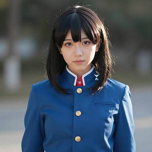 Dramatic Misato Katsuragi Cosplay Outdoors