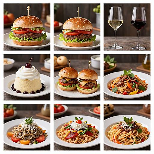 Vibrant Culinary Delights Grid