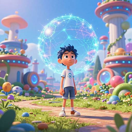 Futuristic Pixar AI Animation Studio