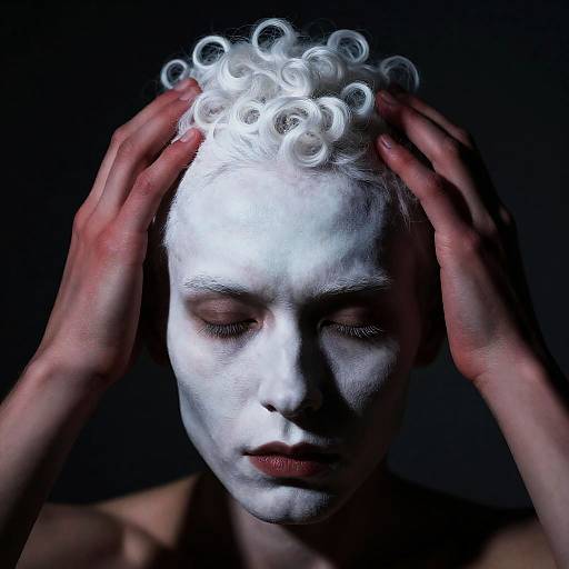 Dramatic Portrait of a Bald Man