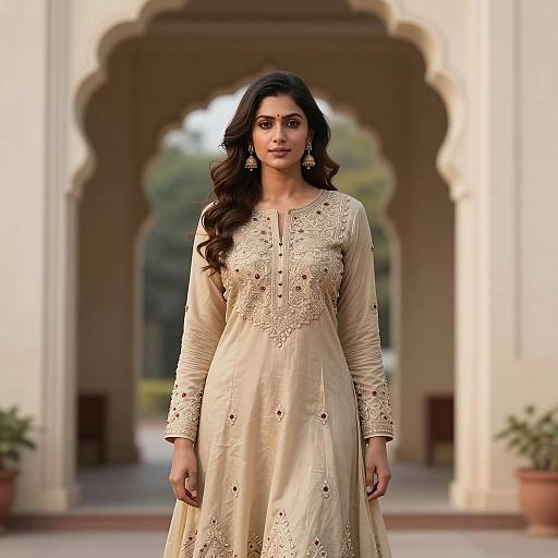 Elegant Indian Woman in Traditional Attire