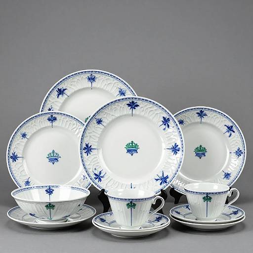 Vintage Royal Copenhagen Flora Danica Set