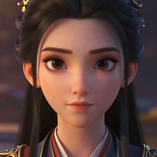 Vivid Stylized Fantasy Portrait