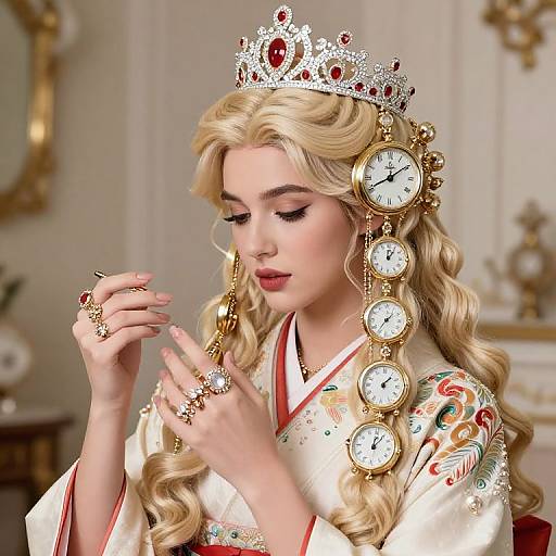 Italian Princess with Clock Hair