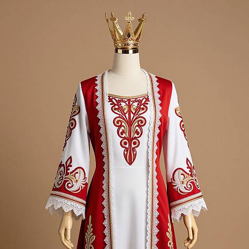 Elegant Festive Mannequin with Crown