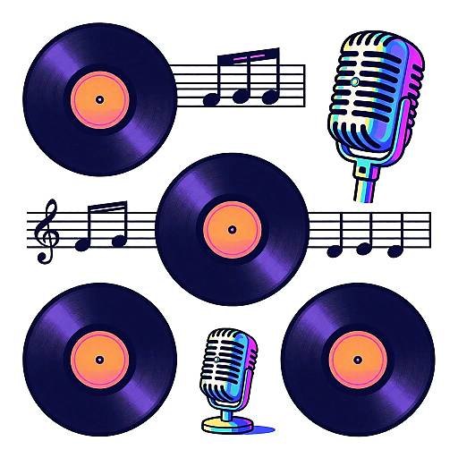 Retro-Futuristic Music Art Scene