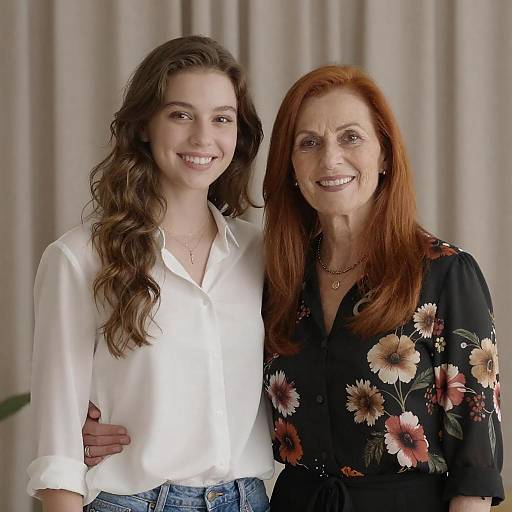 Candid Moment of Two Smiling Women