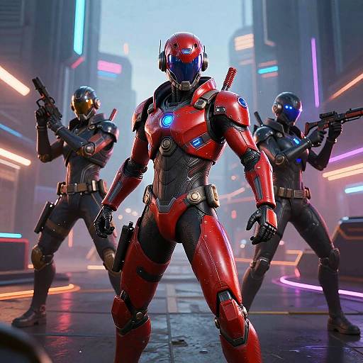 Futuristic Red & Black Fortnite Skins