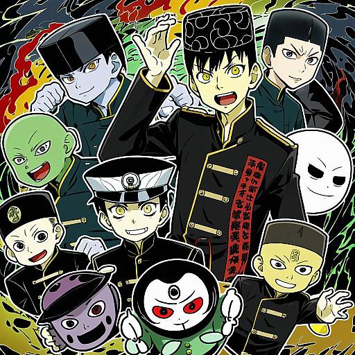 Illustration of Hanako (jibaku shounen hanako-kun), jibaku shounen hanako-kun in the style of Sakurai energy