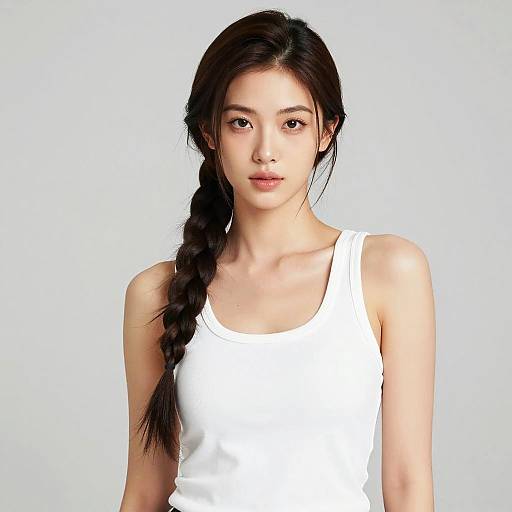 Elegant Woman with Flawless Beauty