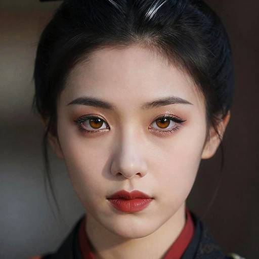 Royal Samurai Close-Up with Silver Topknot